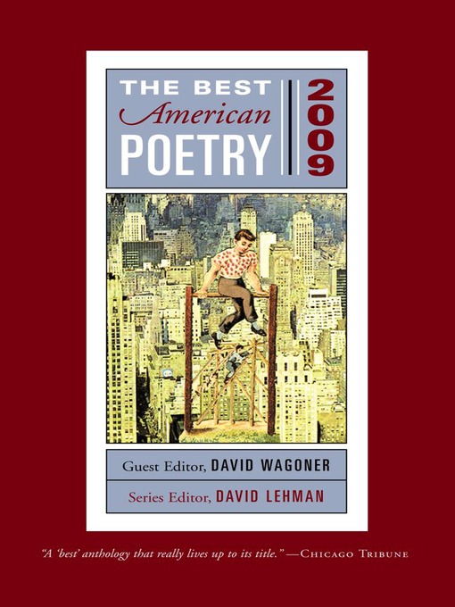 The Best American Poetry 2009 (eBook): Series Editor David Lehman